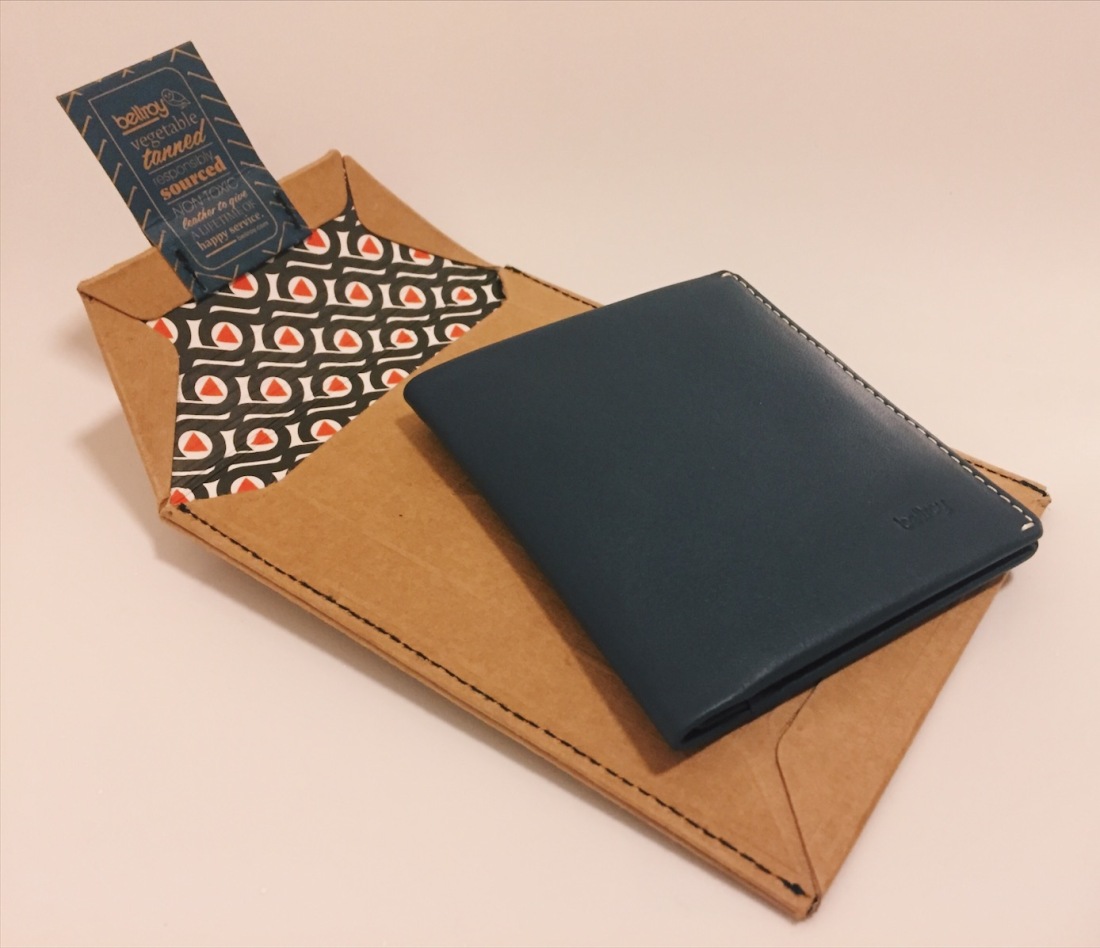 Bellroy Slim Leather Wallet and Note Sleeve in Blue Steel - review