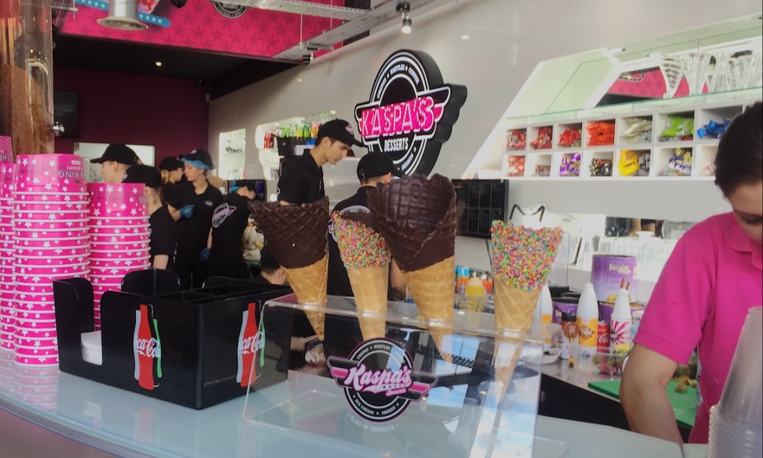 Milton Keynes dessert Kaspas icecream cones